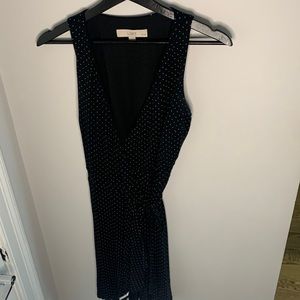 Polka dot wrap dress